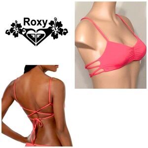 ROXY coral bikini top. NWT